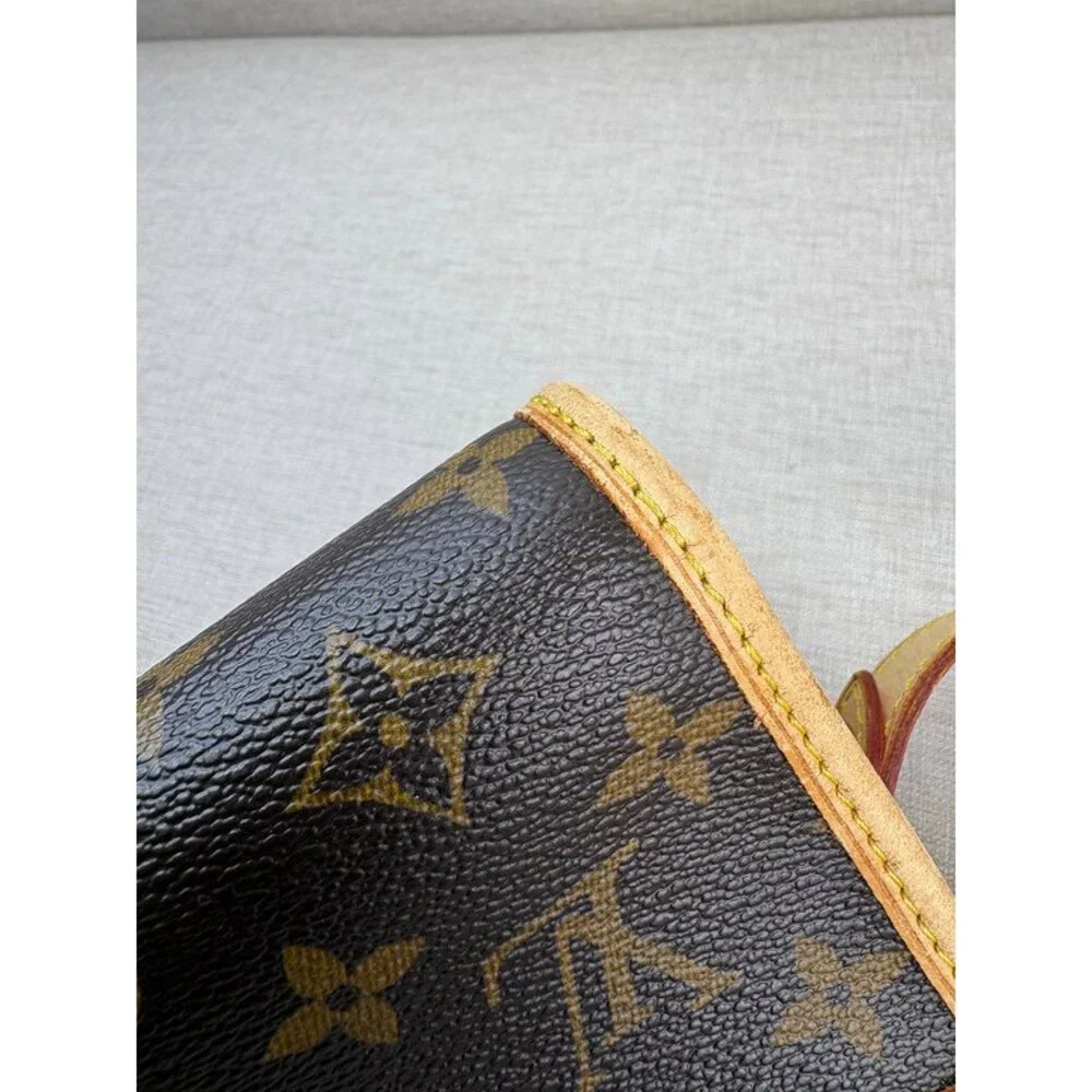 LOUIS VUITTON Brown Monogram Canvas Popincourt Long GHW